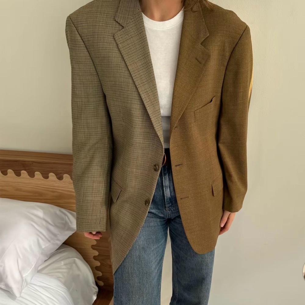 Vintage Men's Two-Tone Split Blazer